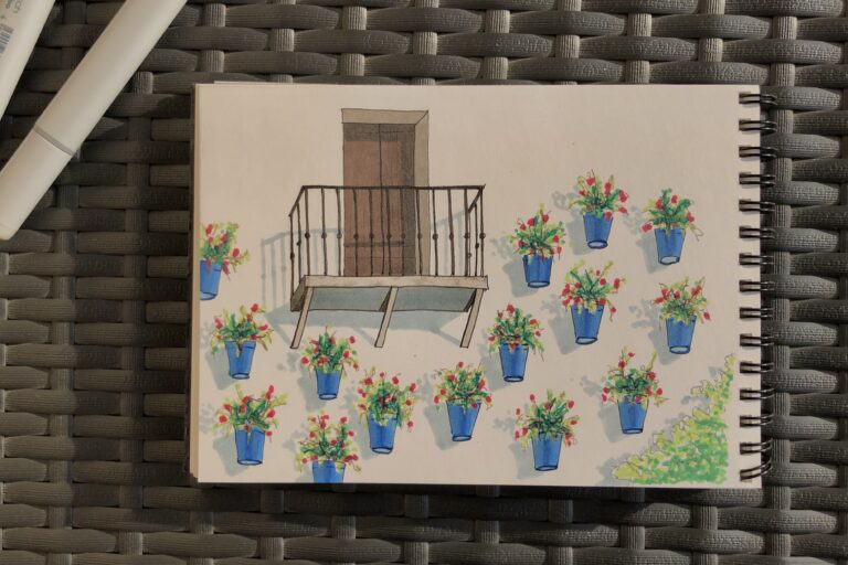 Capturing the Spirit of Poble Espanyol: A Sketcher’s Journey